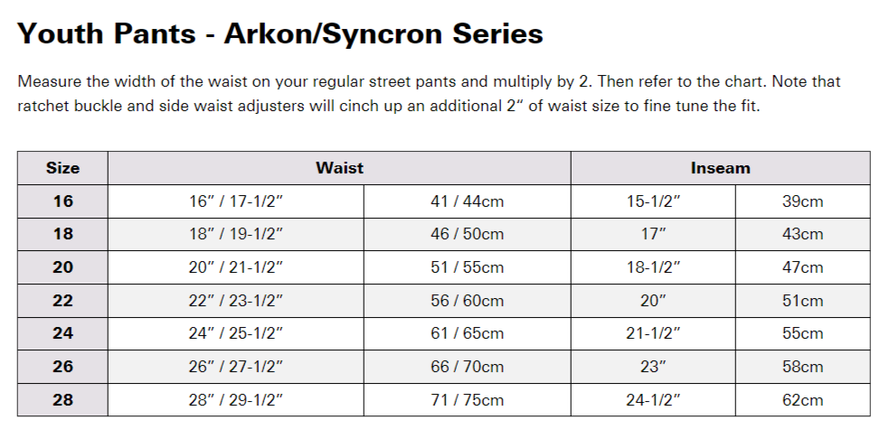 Answer Racewear (équipement MX), Answer Syncron Meltdown Youth Pants